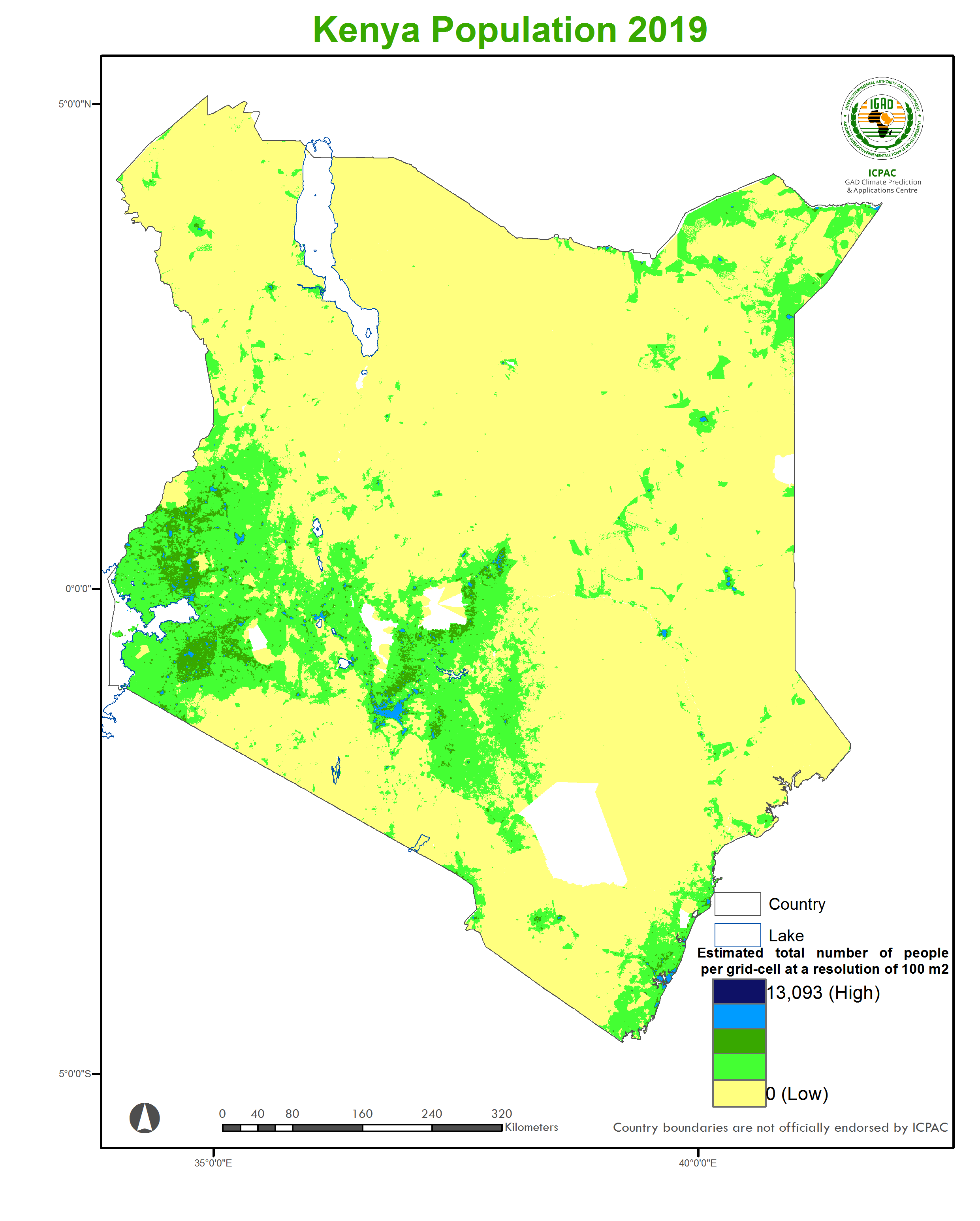 Kenya Population 2019 — ICPAC Geoportal