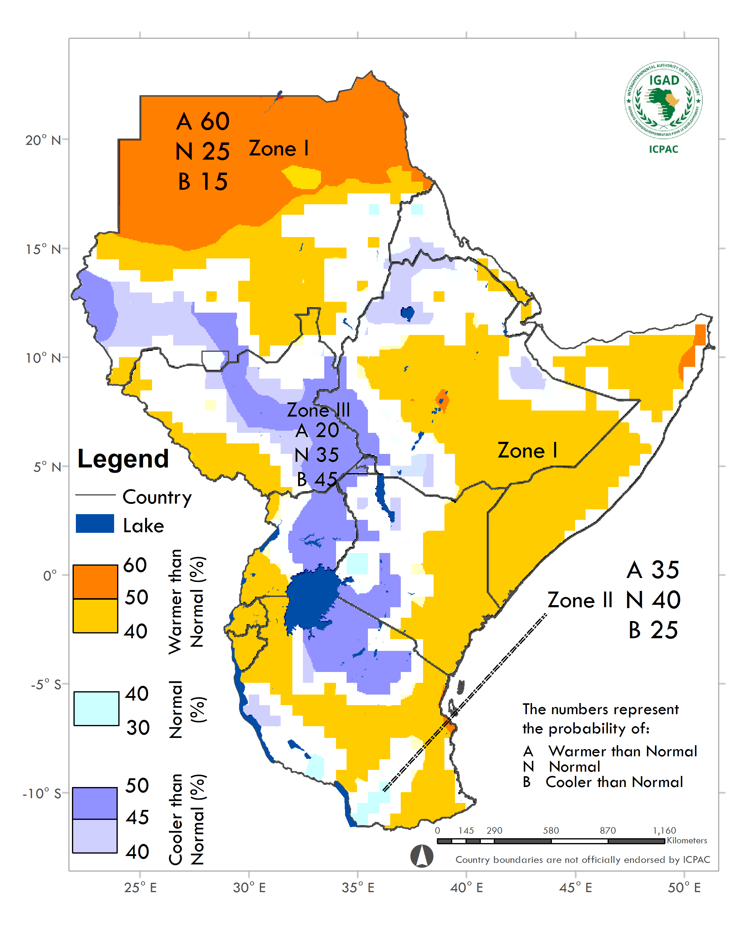 GHACOF55 - June to September Temperature Forecast 2020 (Download ...